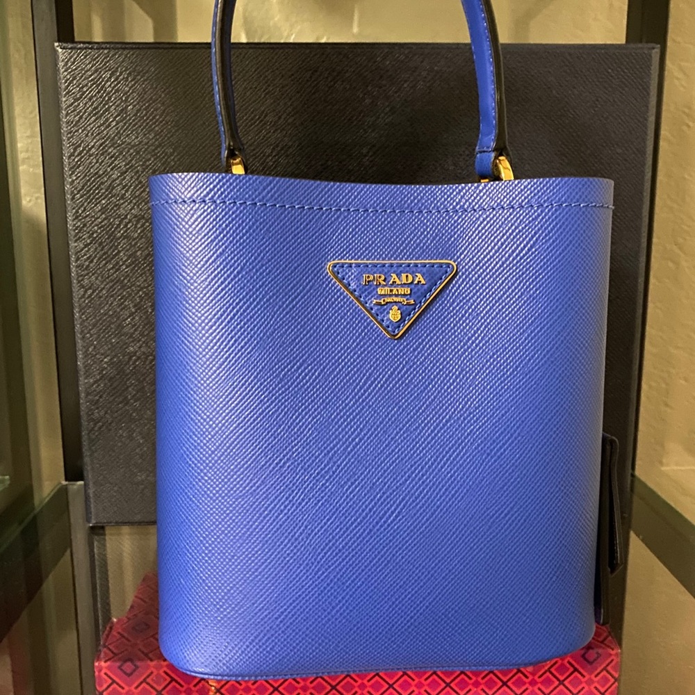 PRADA - Saffiano Leather Prada Panier Bag